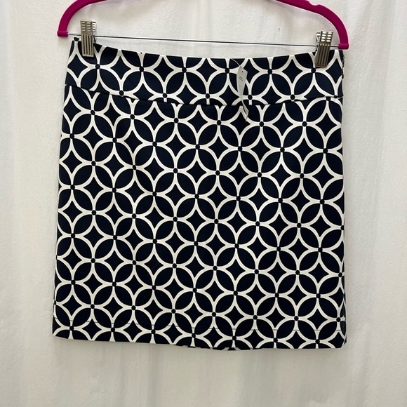 Banana Republic Blue White Diamond Pattern Skirt - Picture 1 of 7